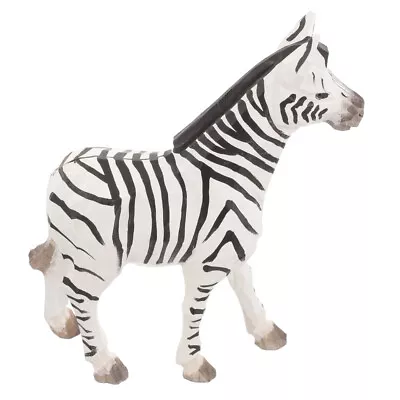 Wooden Zebra Statue For Dining Table Decor & Office Ornament • £15.19