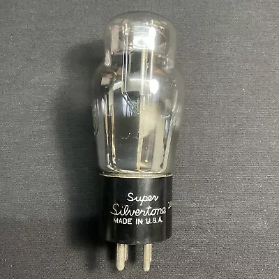 Silvertone 45 Power Vacuum Tube Tested Nos  Vintage Black Plate G.10432.c • $38.95