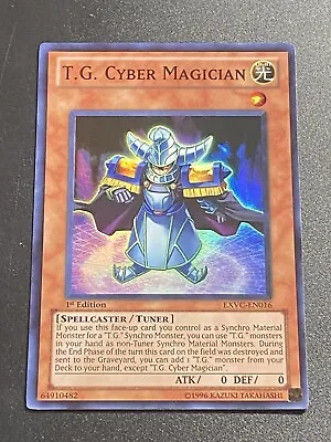 YuGiOh! - T.G. Cyber Magician EXVC-EN016 Super Rare 1st Edition Near Mint • $3.95