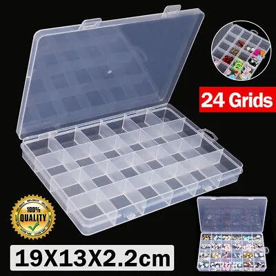 Xmas Gift Plastic Box Case Jewellery Craft Bead Storage Container Organiser • £3.99