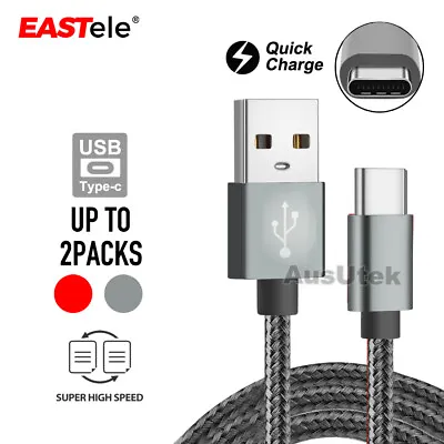 $4.95 • Buy FAST Braided USB Type-C USB-C Data Snyc Charger Cable For Galaxy S9 S8 Note 9