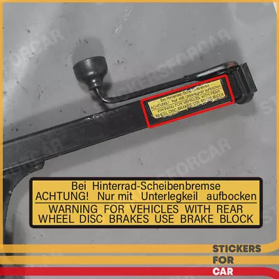 BMW Car Bilstein Jack Sticker Label E24 E28 E30  • $7.99