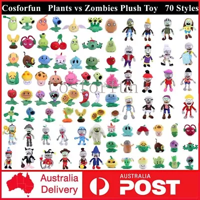 Plants Vs Zombies PVZ Plush Toy Plant Zombie Plushie Stuffed Doll Toy Kids Gifts • $18.90