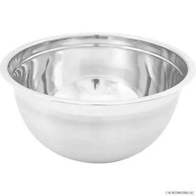 £3.99 • Buy New Mixing Bowl 30cm Deep Metal Salad Serving Dish Stainless Steel Food German