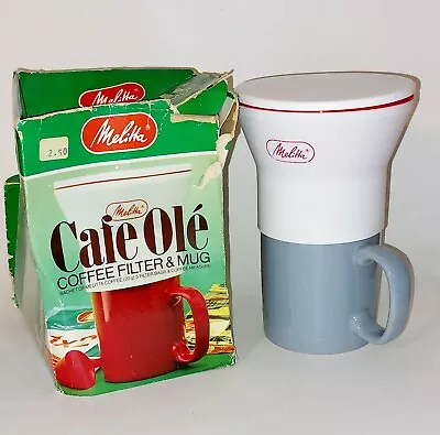 Melitta Coffee Filter Pour Over One Cup Mug Set Vintage 1980s • £9.99
