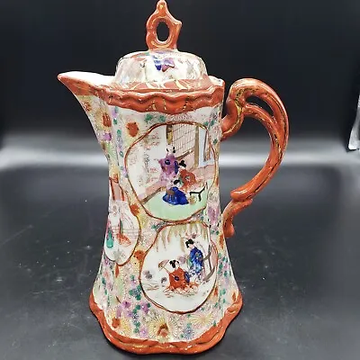 Vintage Oriental Asian Porcelain  Chocolate Tea Pot • $19.96