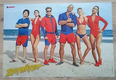 BRAVO🔥A3* Poster Von BAYWATCH' DWAYNE JOHNSON & ZAC EFRON/DISNEY'S SOY LUNA  • £1.70