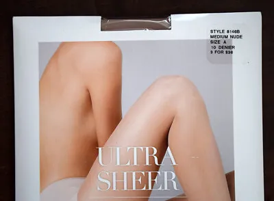 Nordstrom Ultra Sheer Pantyhose 10 Denier Women's Sizes ABC Or Plus ~ Colors • $11.88