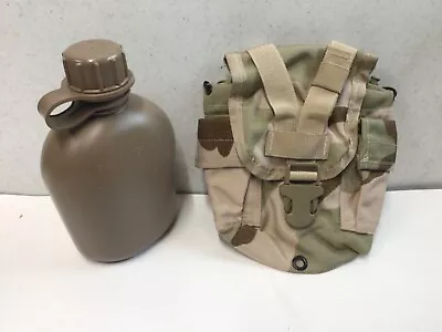 1qt Canteen & Michael Bianco Molle II Canteen GP Pouch Combo - DCU- Desert Camo • $25.99