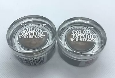 Lot Of 2 - Maybelline Color Tattoo EyeStudio RICH MAHOGANY Brown Eyeshadow • $20