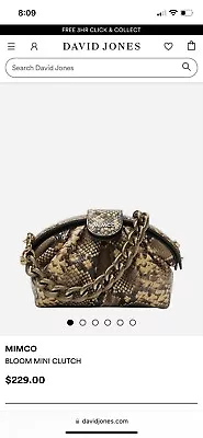 $80 • Buy Mimco Bloom Mini Clutch