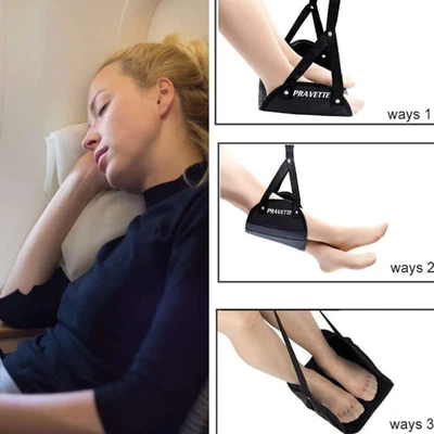 $10.34 • Buy Adjustable Foot Rest Portable Travel Footrest Hammock Leg Flight Pad' Carry J5C7