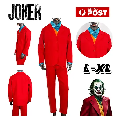 Joker Joaquin Phoenix Cosplay Costume Halloween Party Suit Fancy Dress Kid Adult • $39.05