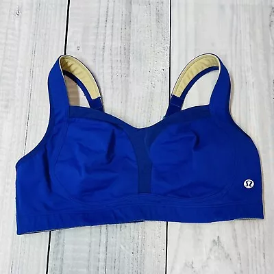 LuLuLemon Ta Ta Tamer Purple / Blue Sports Bra Wirefree Women's Sz Small • $16