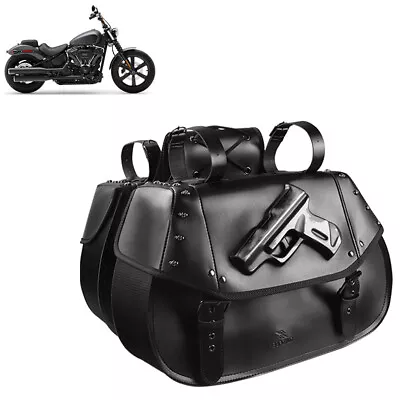 Fits For Harley Softail VROD Saddle Bag Tool Side Bag Storage Luggage • $76.01