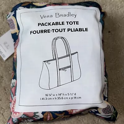 Vera Bradley Packable Tote Fourteen-Tote  • $18