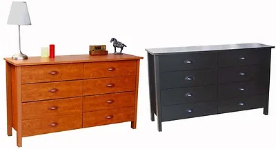 Nouvelle 8 Drawer Dresser Chest Bedroom Furniture - 5 Colors _New • $240