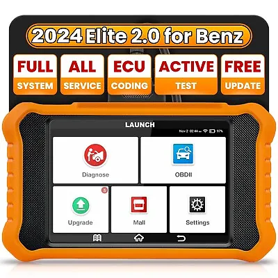 LAUNCH X431 Elite 2.0 Pro Bidirectional OBD2 Scanner Scan Tool For Mercedes-Benz • $169