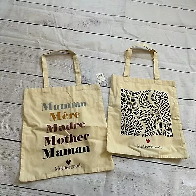 Motherhood Maternity Beige Mamma Mere Madre Mother Tote Bags Grow With The Flow • £5.84