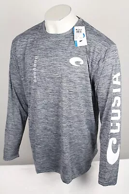 Costa Del Mar Men's Technical Catonic Crew Long Sleeve Shirt Gray • $28.79