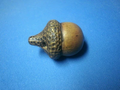 £11.99 • Buy Carved Wood Ojime Bead Netsuke Of An Oak Tree Acorn Waxed Finish  ...1
