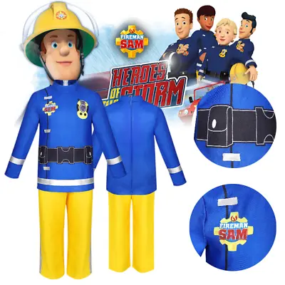 £14.31 • Buy Fireman Sam Costume Kids Cosplay Outfit Cartoon Dress Party Events Halloween