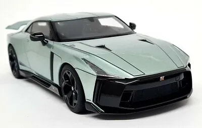 GTSpirit 1/18 - Nissan R35 GT-R R50 Metallic Green Resin Scale Model Car • £149.99