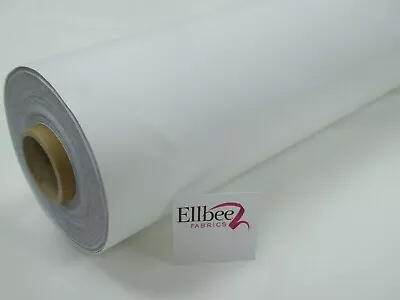 WHITE THERMAL BLACKOUT CURTAIN LINING FABRIC 137cm Wide • £4.65