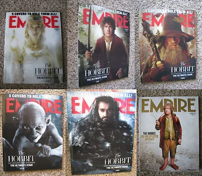 Lot Of 6 EMPIRE 2012 Magazines HOBBIT #282 3D Limited Edition Covers SUPER RARE • £118.97