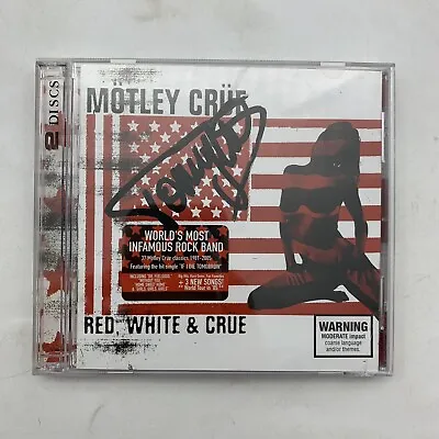$10 • Buy Motley Crue : Red White And Crue 2X CD (2005) - HAND SIGNED BY TOMMY LEE !!