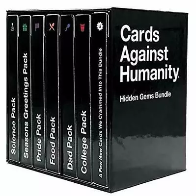 Cards Against Humanity: Hidden Gems Bundle • 6 Themed Packs + 10 New Cards • $78.13