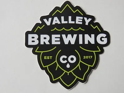 Beer Collectible STICKER ~ VALLEY Brewing Co Hops; Yakima WASHINGTON Since 2017 • $4.97