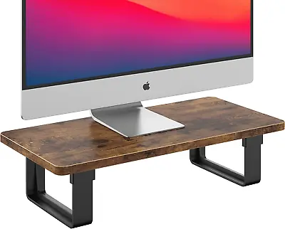 Wood Printer Stand Desk Shelf For Computer Monitor Riser 50 Lb Capacity Stable • $24.94
