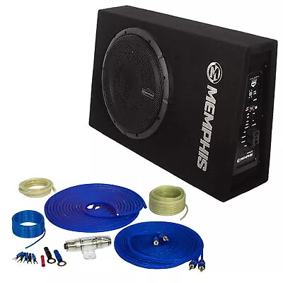 Memphis PRXS112SP Powered 12  PRXS Loaded Truck Enclosure And Amp Wiring Kit • $329.99