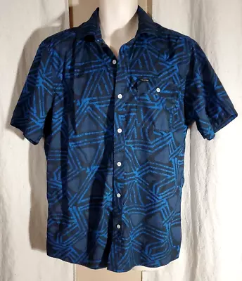 Volcom Slim Fit Short Sleeve Camp Shirt Size XL Button Up • $7.79