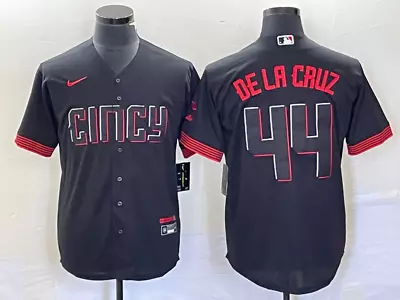 MEN's Elly De La Cruz #44 Cincinnati Reds 2023 City Connect Black Jersey • $59.99