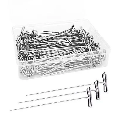200Pcs T Pins 2 Inch Sewing Pins Stainless Steel Wig Pins For Wigs T-Pins • $8.57