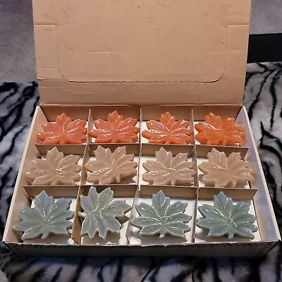 24 Floating Maple Leaf Candles Multicolor Hermitage Farms Lumi-lite Candle Co • $16