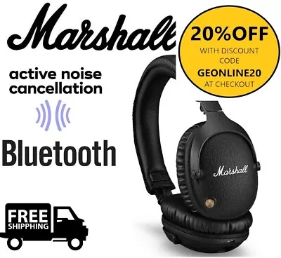 Marshall Monitor II ANC Wireless Over-Ear-Headphones  Bluetooth  • $289