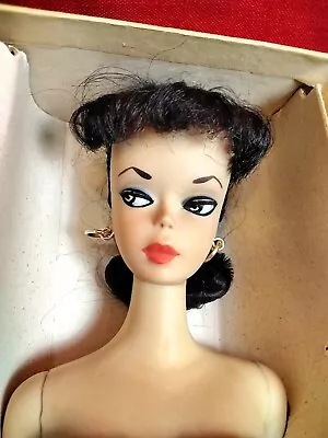 Vintage Barbie Ponytail #1 Brunette-reproduction Stand TM Mattel  Box • $9999.99