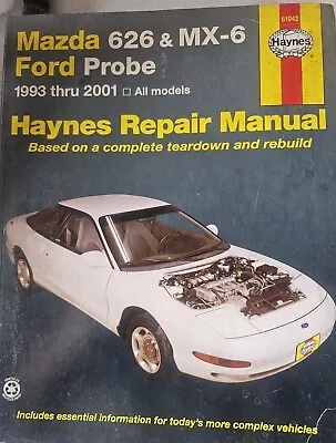 1993-2001 Mazda 626 MX-6 Ford Probe Haynes 61042 Repair Manual  • $8