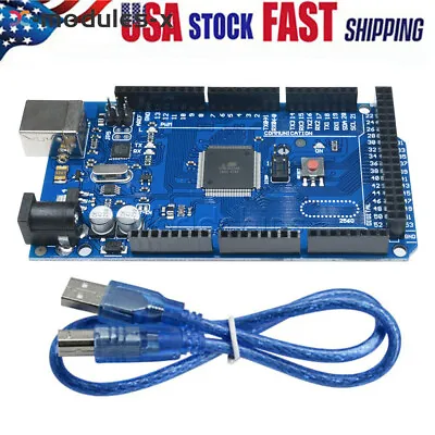 MEGA 2560 R3 Module ATMEGA16U2 ATMEGA2560-16AU Module+USB Cable For Arduino US • $4.51