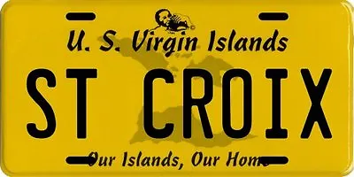 St. Croix U.S. Virgin Islands Aluminum License Plate • $14.95