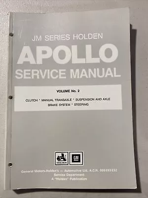 Holden Apollo JM Series Service Manual Vol. 2 • $47.99