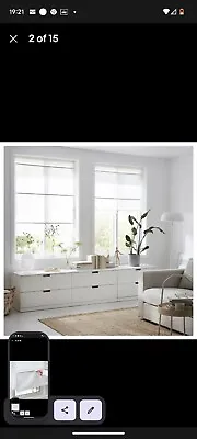 IKEA RINGBLOMMA Traditional Roman Blind White 80cm X 160cm • £24.99