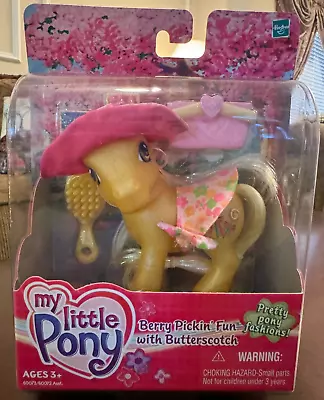 My Little Pony 2003 G3 Berry Pickin' Fun W Butterscotch MIB Pretty Pony Fashions • $20