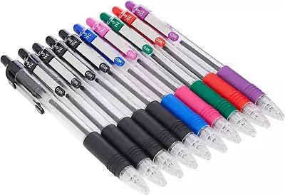 Zebra Pen Z-Grip Retractable Ballpoint Pen 1.0 Mm Assorted Colors 10 Count Of • £4.05