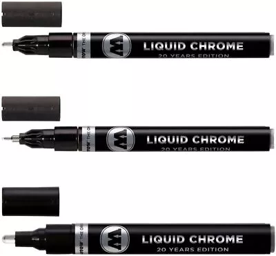 Molotow Liquid Chrome Marker Set - 1mm 2mm And 4mm • $37.02