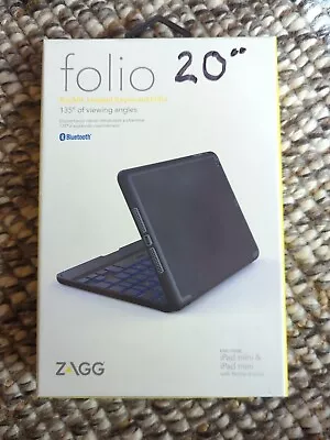 $18 • Buy ZAGG Folio Case Backlit, Hinged Keyboard Folio 135° Of Viewing Angles For IPad M