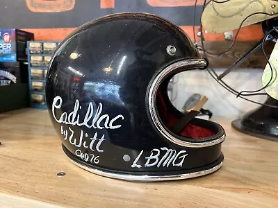 Vintage Antique 1976 Racing Helmet Auto Stock Car LBMG MG Motorcycle Cadillac  • $200
